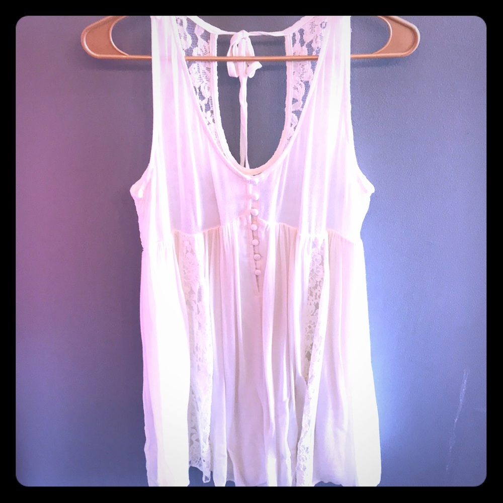 Umgee cream and lace dress